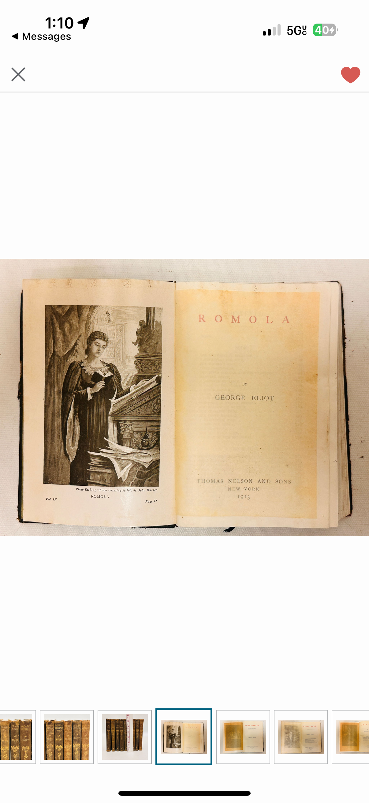 George Eliot – Antique 9-Volume Leather-Bound Set (1911–1917) | Thomas Nelson & Sons
