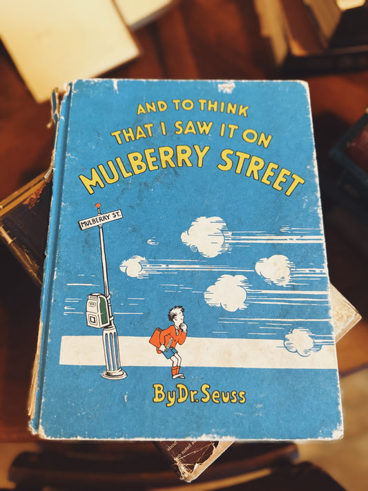 And to Think That I Saw It on Mulberry Street by Dr. Seuss – Vintage 1970s Vanguard Reprint – No Dust Jacket