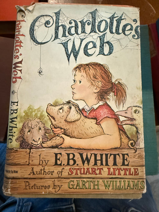 Charlotte’s Web by E.B. White – First Edition (1952) Hardcover – Later Dust Jacket – Garth Williams Illus.